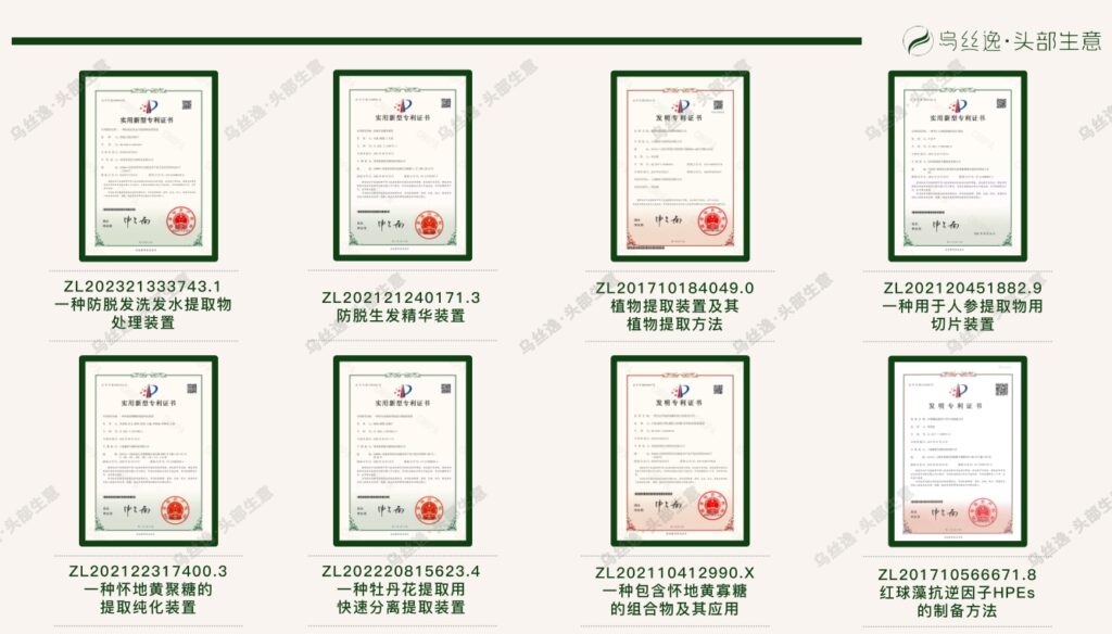 乌丝逸产品专利